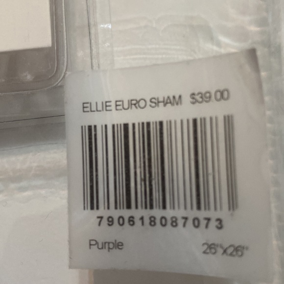 Simply Home EURO SHAM 1 Euro Sham: 26 in. x 26 in. 100% Cotton NWT. - Picture 4 of 4